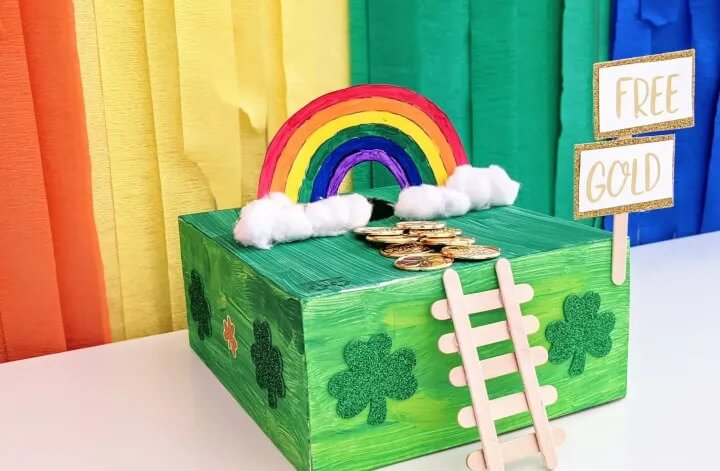 Rainbow Theme Leprechaun Trap For Kids