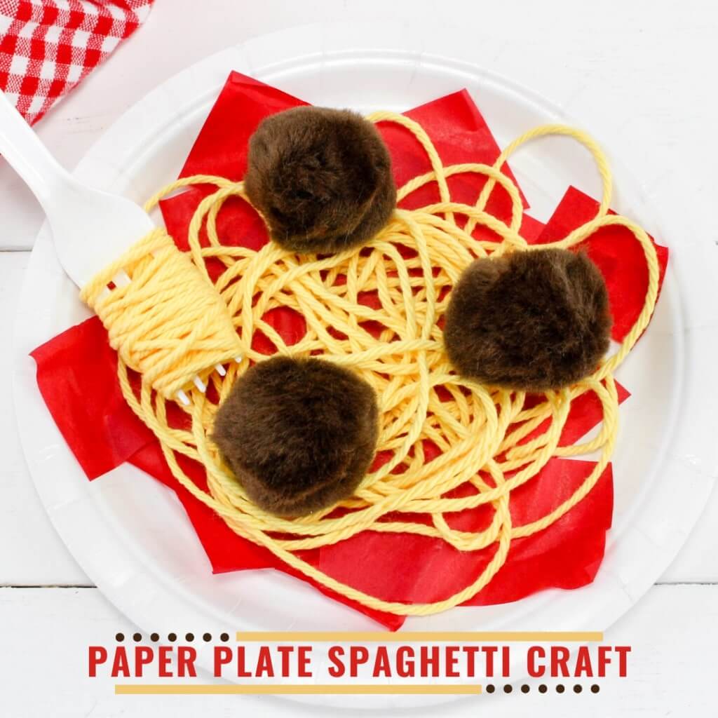 S is For Spaghetti Paper Plate Craft For Kids
