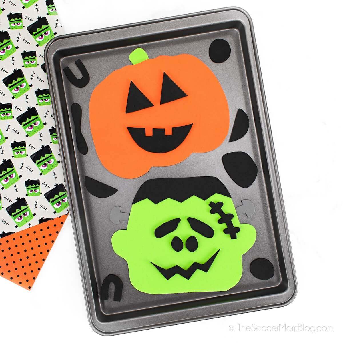 Scary Halloween Ghost Magnet Craft For Kindergartners