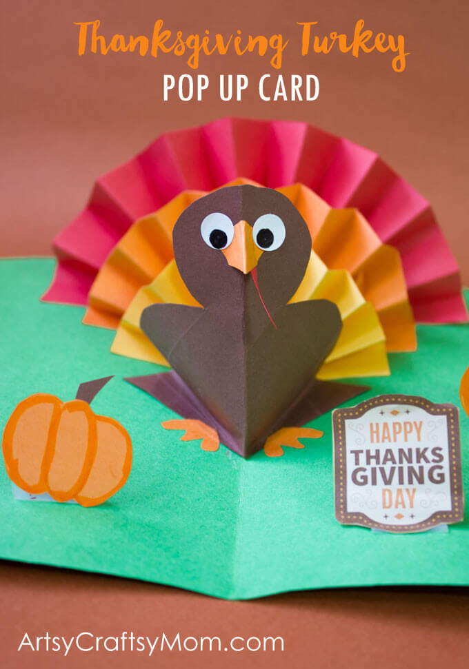 Simple And Easy Thanksgiving Pop-Up Card DIY Activity