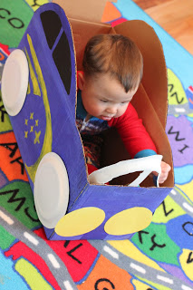Simple DIY Cardboard Vehicles Ideas for Toddler