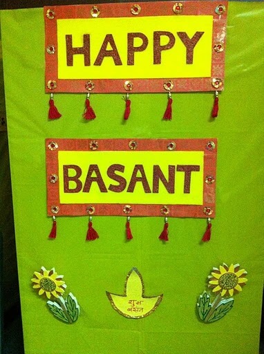 Simple Happy Basant Panchami Wall Hanging Decor Crafts Activities for Kids Basant Panchami Crafts &amp; Activities for Kids