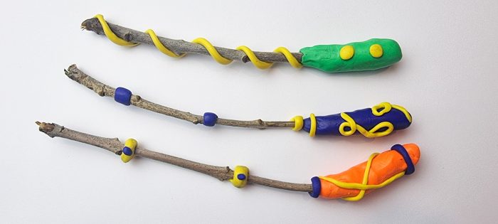 Simple Harry Potter Magic Wands Craft Idea With Clay