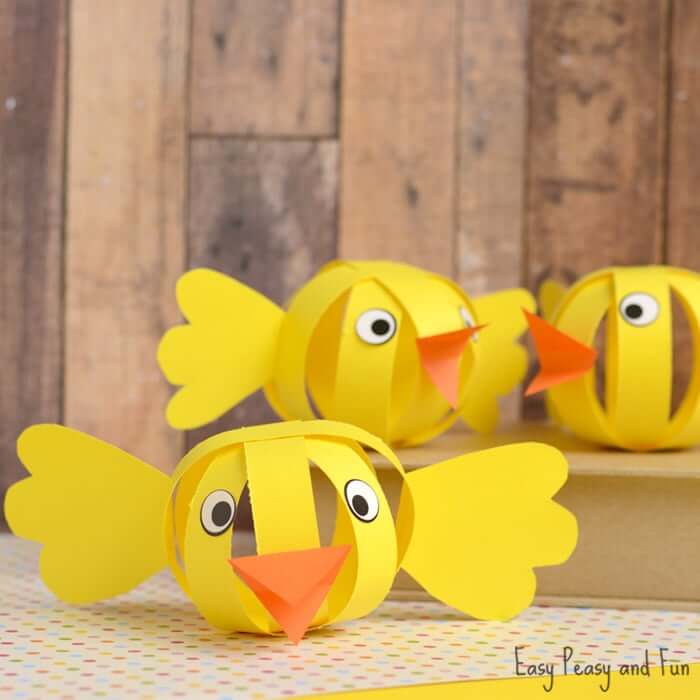 Simple Paper Chick For Toddlers Baby Chick Crafts For Kids