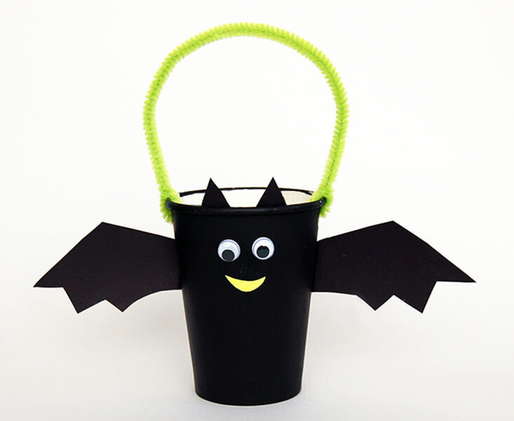 Simple Paper Cup Bat Craft DIY Toddlers Bat Paper Cup Craft Ideas