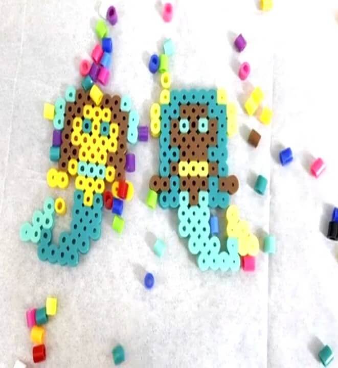 Simple Perler Beads Mermaid For Kindergartners