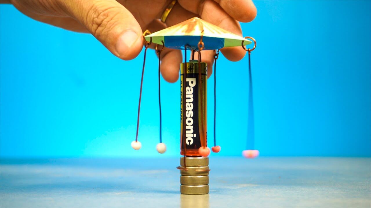 Simple Science Project Idea Using Battery & Magnet