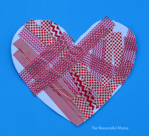 Simple Washi Tape Heart Craft Easy Washi Tape Craft for valentine's day