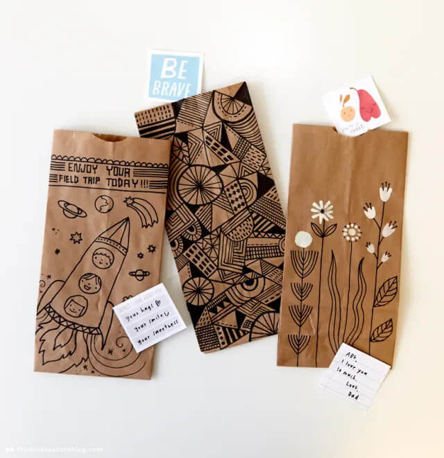 Some Easy Art Design Idea To Decorate Paper Bags