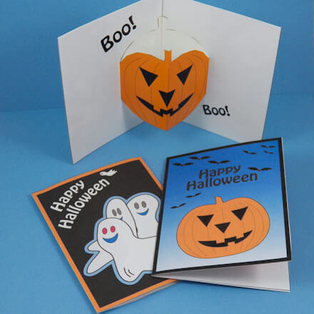Spooky Pumpkin DIY Paper Card Ideas for Halloween
