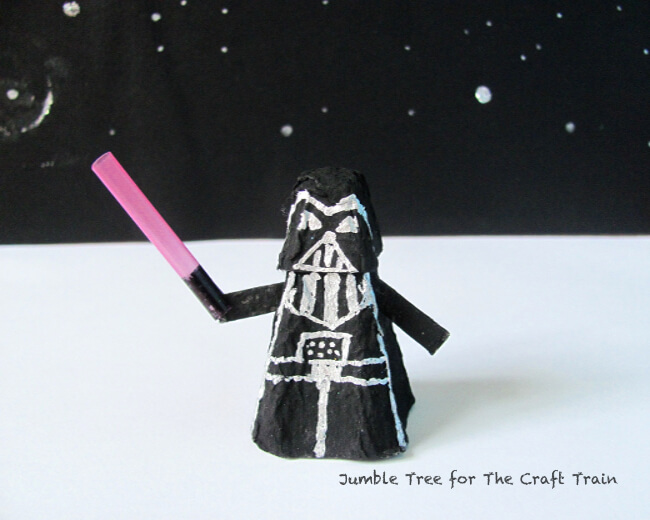Star Wars Darth Vader Craft Using Egg Carton