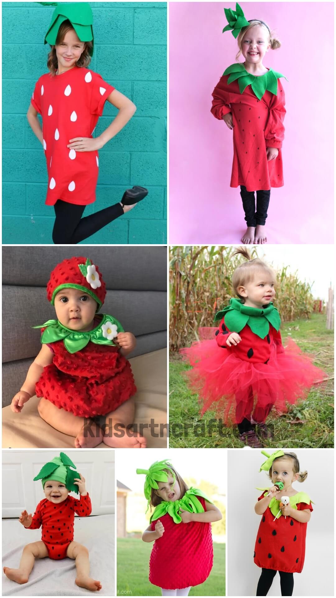 Strawberry Costume DIY Ideas for Kids 