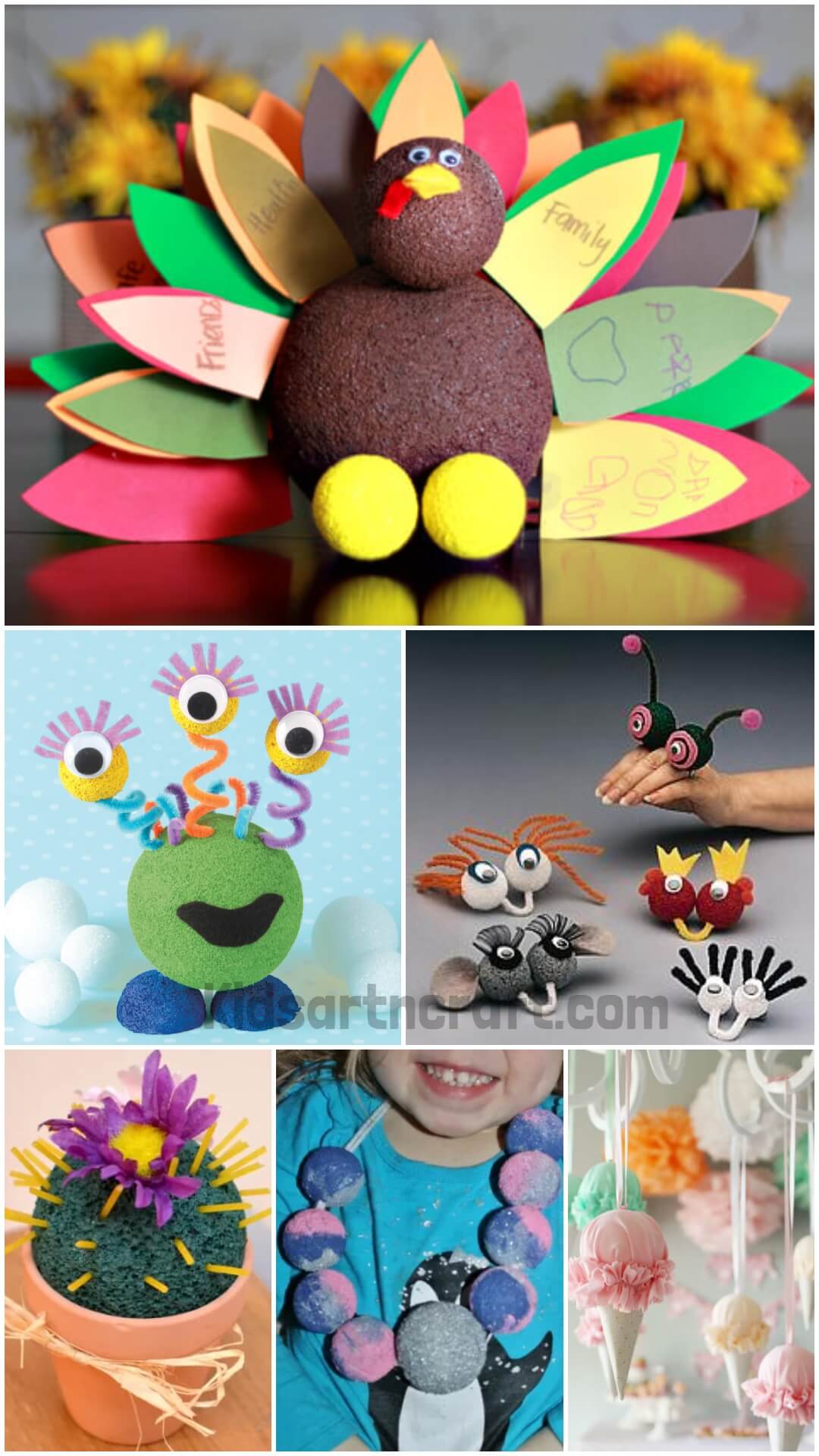 Styrofoam Balls Craft For Kindergartners