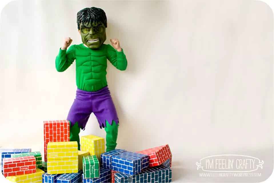 Super Amazing Hulk Dress Craft For Little Kids