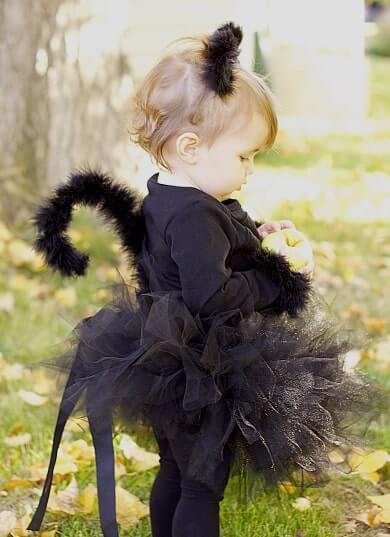 Super Cute Black Kitty Dress Tutorial For ToddlersKitty Cat Costume DIY Ideas for Kids