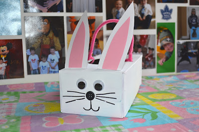 Adorable Bunny Easter Basket Craft With Empty Tissue Box