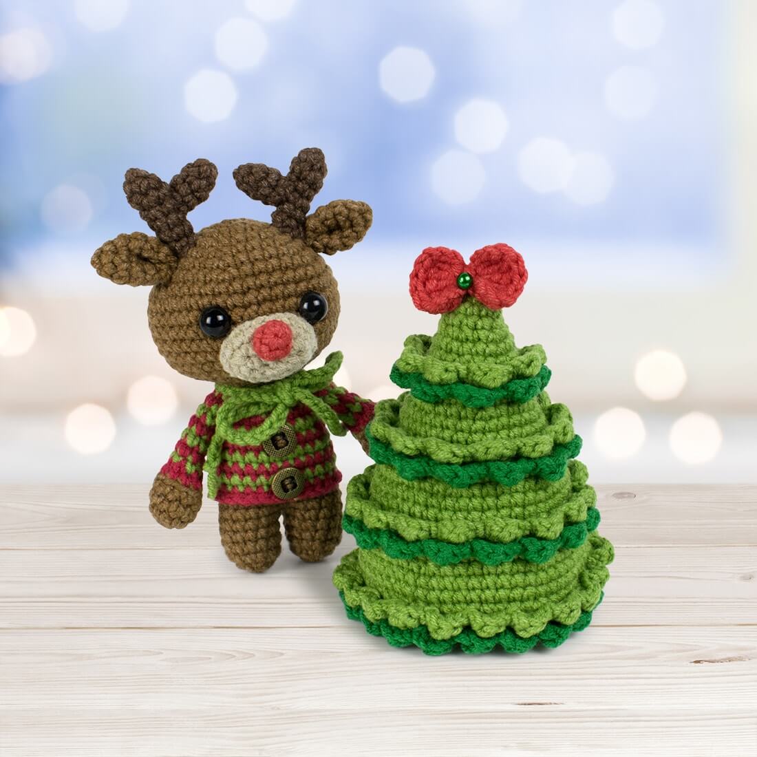 Super Cute Christmas Tree With Deer Craft Idea For WintersCrochet Christmas Tree Patterns 