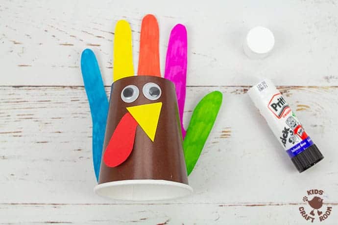 Super Easy Turkey Craft For Kids To MakePaper Cup Turkey Crafts