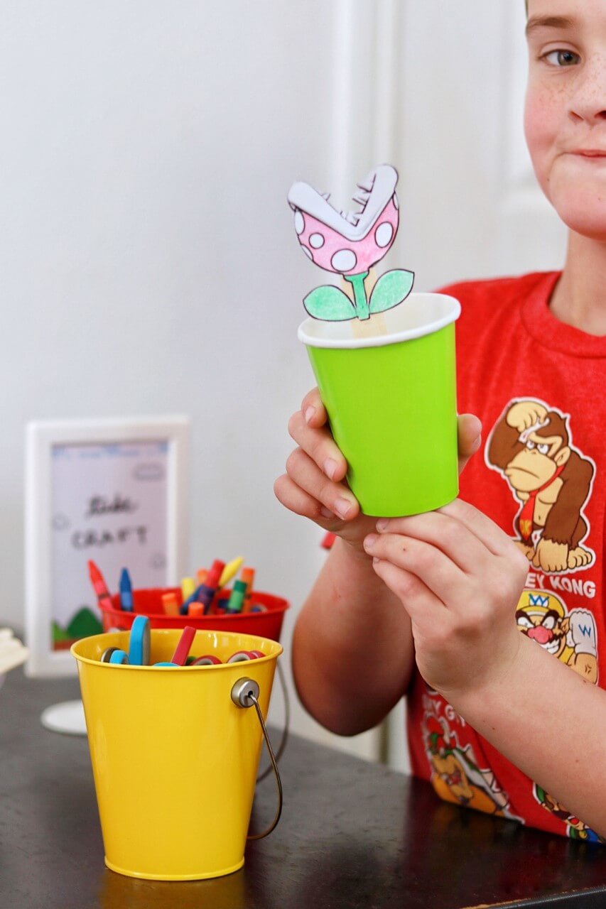 Super Mario Paper Cup Piranha Plant Crafts and Activities for Kids Super Mario Crafts and Activities for Kids
