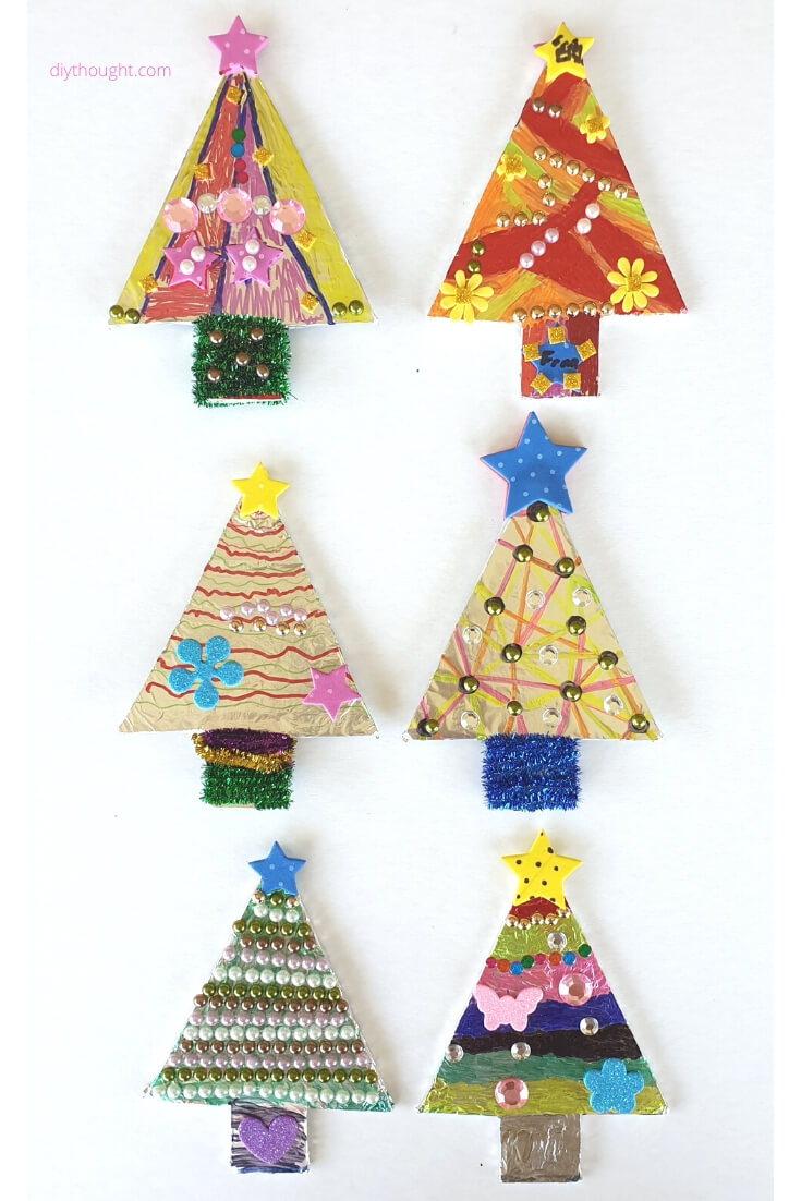 Super Pretty Christmas Tree Craft For Kids To Make