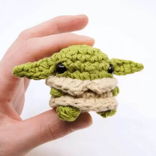 Super Tiny Baby Yoda Craft Made With Crochet