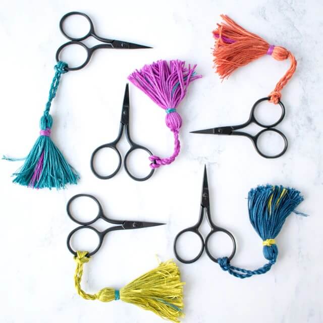 Tassel Scissor Craft With Embroidery Floss Easy Crafts With Embroidery Floss