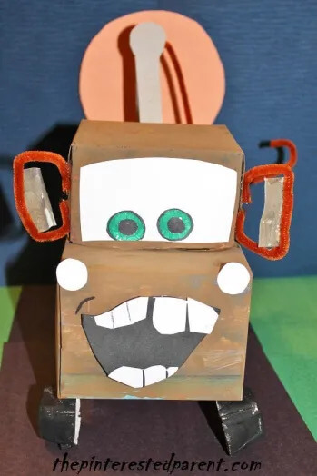 Tissue box Funny Truck Craft DIY For KidsTissue box craft Ideas