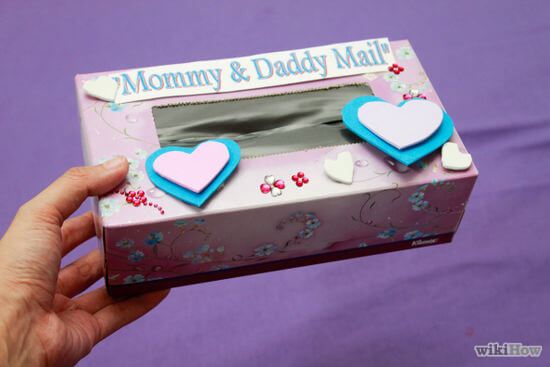 Tissue box Pretty Mail Box Crafts for Preschoolers