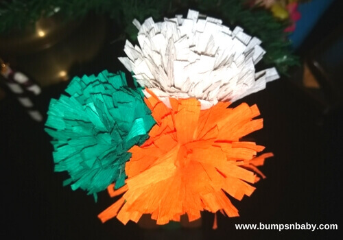 Tri-Color Crepe Paper Flower DIY For Kids