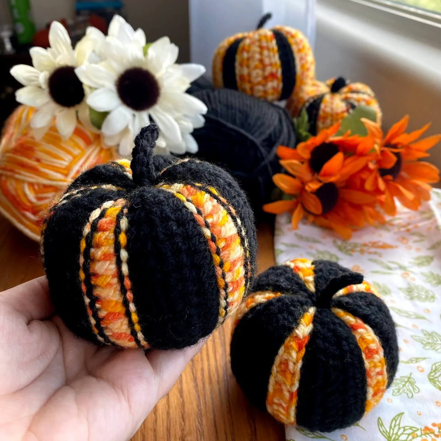 Unique & Cute Pattern For Striped Crochet Pumpkin Crochet Pumpkin Patterns