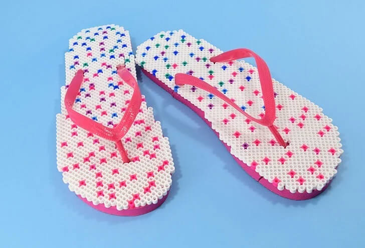Unique & Cute Perler Bead Flip Flops Craft For SummerEasy Perler Bead Patterns Anyone Can Do
