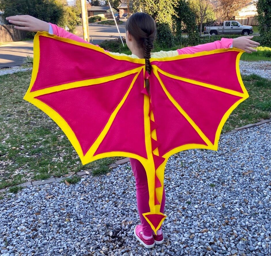 Unique & Pretty Dragon Costume With Funky Wings Dragon Costume DIY Ideas for Kids 