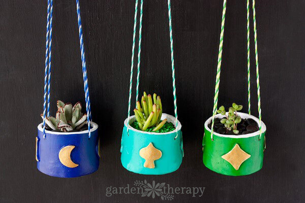 Unique Hanging Planter Using Airdry Clay For Balcony Tutorial