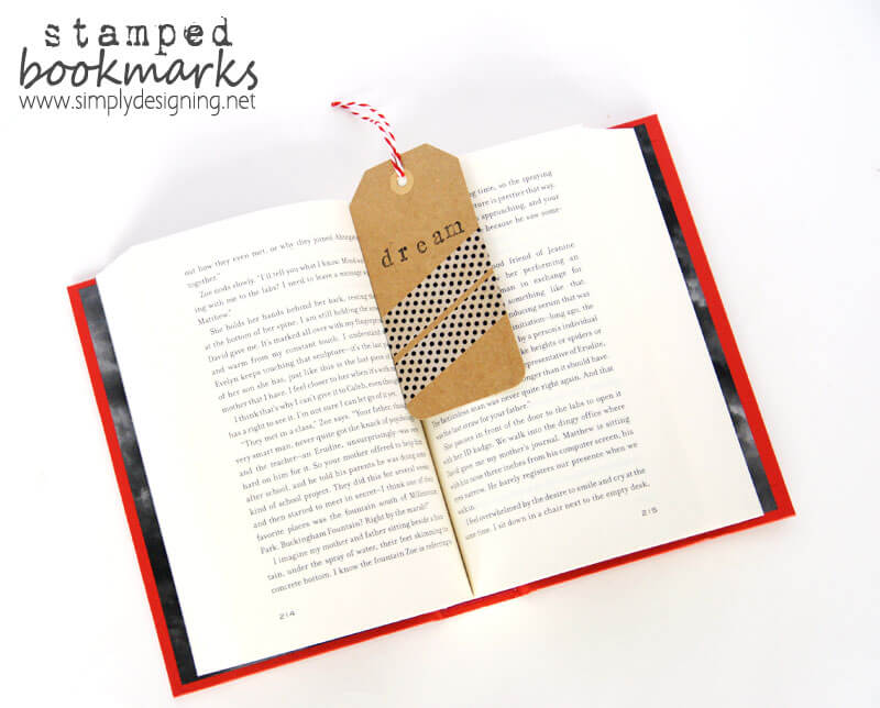 Unique Stamped Washi Tape Bookmark Craft For Kids