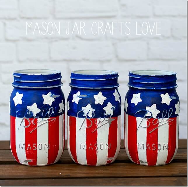 Unique Stars And Stripes Mason Jar Craft Ideas For Kids