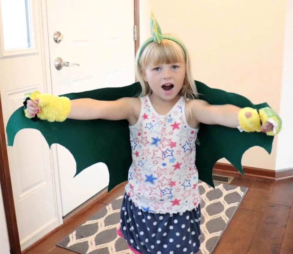 Very Easy To Make Felt Dragon Costume Craft For Kids