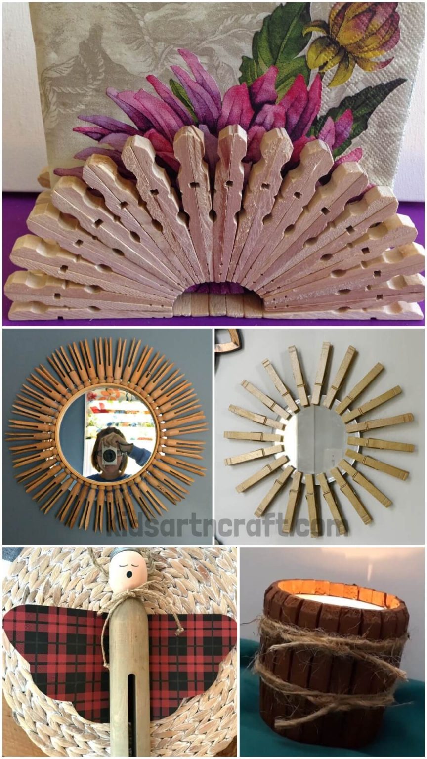 Vintage Clothespin Crafts Kids Art & Craft