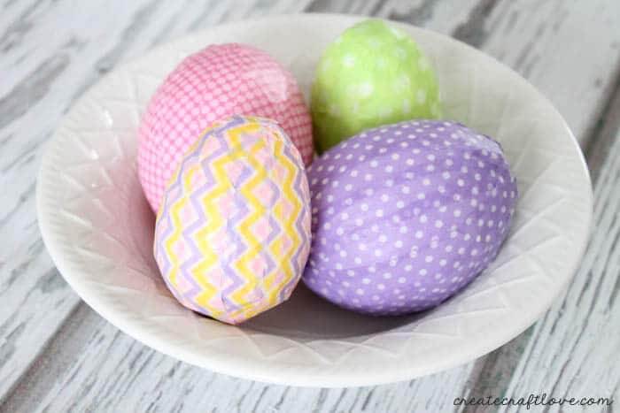 Simple Easter Egg Decorated Using Washi Tape