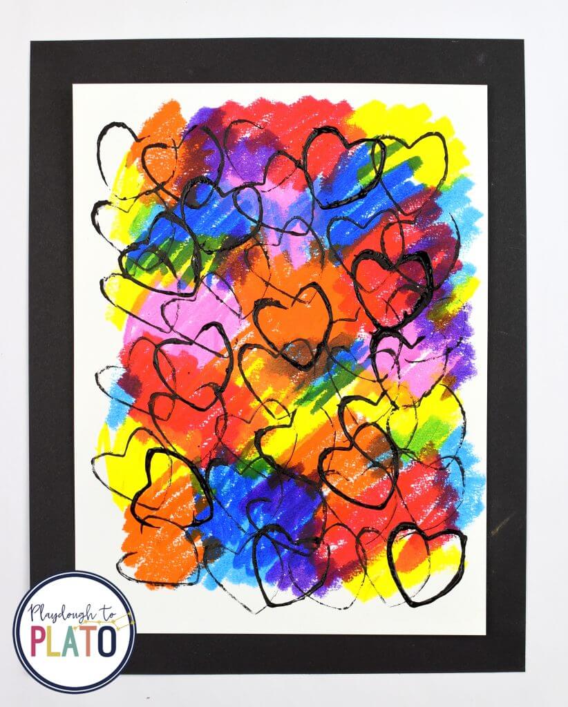 Wonderful Heart-Themed Tempera Sticks Art Idea For KidsTempera Paint Sticks Art Projects for Kids 