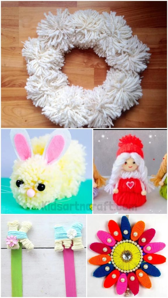 Woolen Thread Craft Ideas for Kids - Kids Art & Craft