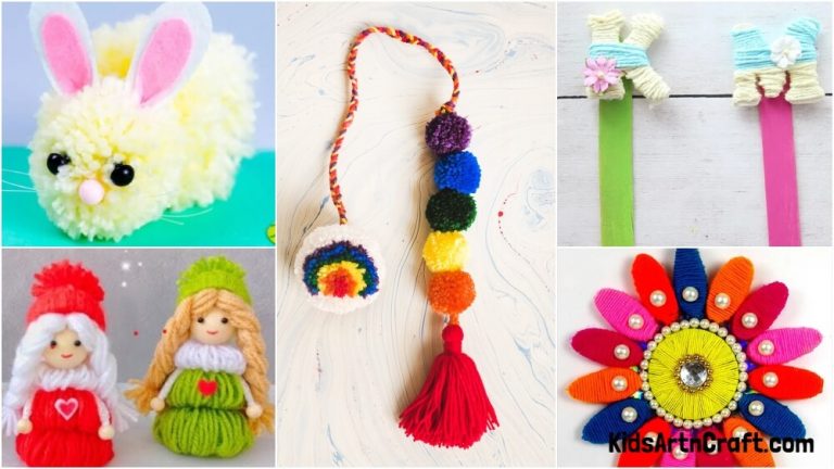 Woolen Thread Craft Ideas for Kids - Kids Art & Craft