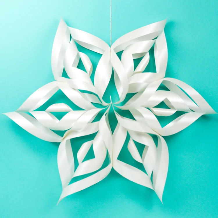 3D Snowflake Cardstock Paper Craft Project Using Cricut Maker DIY Cardstock Paper Crafts