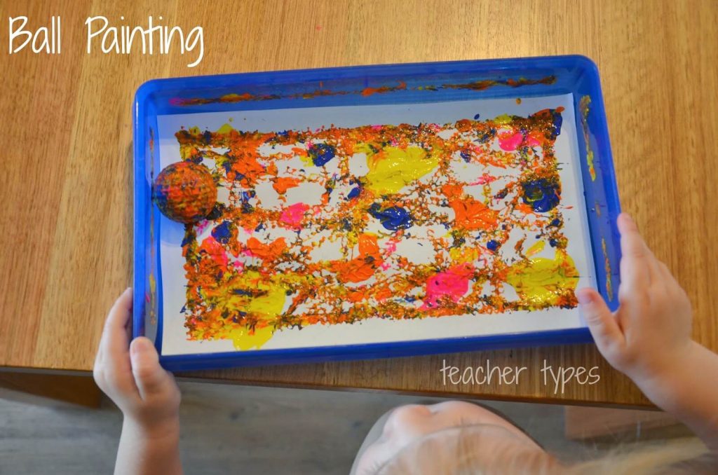Easy Ball Painting Ideas for Kids Kids Art & Craft