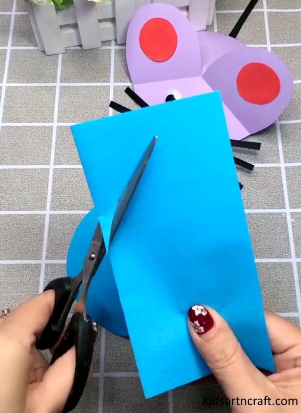 Handmade Idea To Make Paper Mouse Craft Idea For Kids Using Scissor