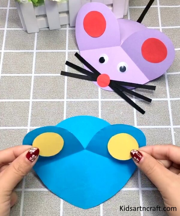 Cool Art Process To Make Paper Mouse Craft Idea For Kids