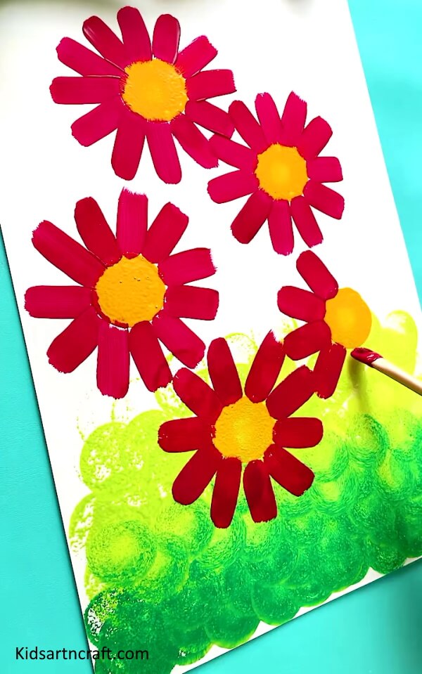 Fabulous Sunflower Paintwork For Toddlers- Amazing Sunflower Painting Art For Kids
