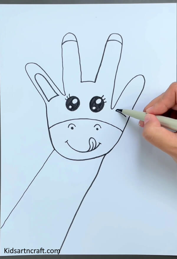 Astounding Method Of Producing Giraffe Handprint Painting