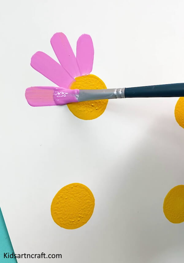 Easy To Make Flower Painting Art Using Acrylic Paint With Brush
