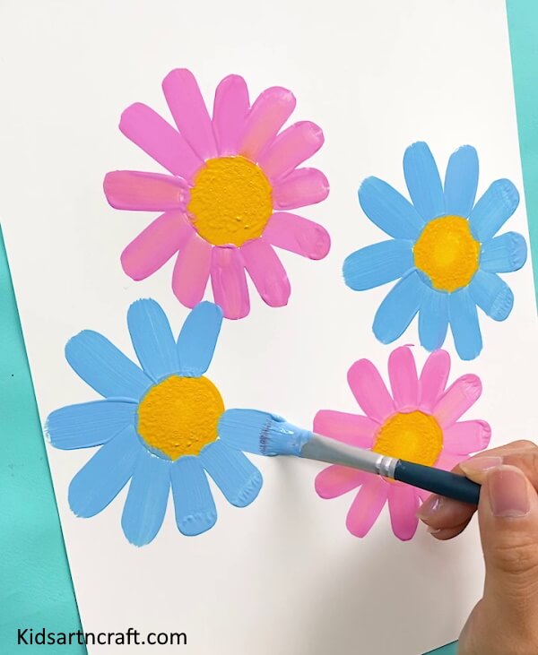 Easy To Make Colorful Flowers Using WatercolorsAwesome Rainbow Art &amp; Flower Painting Art For Kids