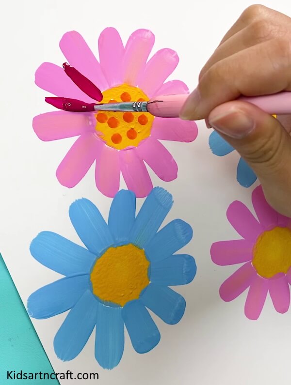 DIY Colorful Flower Art Painting Idea For KidsAwesome Rainbow Art &amp; Flower Painting Art For Kids